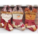 Christmas pendant supplies to send a friend Christmas socks Christmas candy bags 3 sets