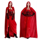 New Christmas Halloween Cosplay evil of Little Red Riding Hood costume princess dress long shawl