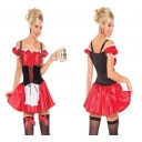 Beer Girl Costumes Big Red lovely German beer maid service clothes