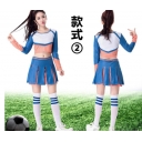 The euro 2016 football baby suit! Fuck dress cheerleaders female ds costumes stage performance cloth