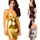 Pvc clubwear bodycon dress sexy club wear