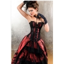 Europe and America sexy lace corset court abdomen girly thin underwear