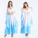 2016 New Halloween role-playing Greek goddess water blue fairy dress