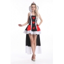 Hot long dress queen of heart costume