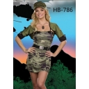 Hot women sexy army costume