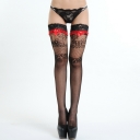 Legs lace knot knot high tube stockings