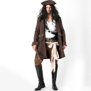 2018 new Halloween men's role-playing pirate costume adult game stage costume men's pirate uniform temptation