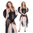 2019 new secret underwear show black angel costume Siamese underwear stage adult catwalk costumes