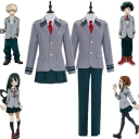 My hero college cosplay anime school uniform green valley for a long time Liri Yuchazi coke frozen uniform suit