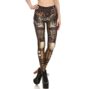 Fashion printed stretch tights digital print leggings wear leggings