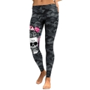 2019 new European and American Shantou camouflage digital printing low waist leggings tights