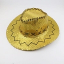 Stage sequined western cowboy hat outdoor travel leisure unisex sun hat summer cool rider hat