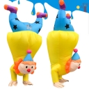 Halloween celebration handstand clown inflatable clothes funny outdoor inflatable school toy show activity costume