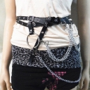 European and American Punk. hip-hop sexy hot hot trend bondage jewelry waist chain belt belt