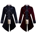 New steampunk tuxedo gothic plus size ladies jacket medieval cosplay costume