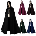 Halloween cosplay costume medieval long cape cloak coat gothic men's hooded coat