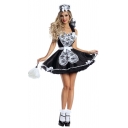 Halloween costume maid costume cos princess dress sexy black and white maid maid uniform temptation bar performance costume