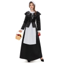 Halloween Women's European Manor Maid Costume Retro Garden Maid Costume Long Skirt Beer Party Costume