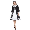 Halloween Red Cross Nurse Dress Party European Beauty Stage Costume Maid Dress Manor Maid Dress