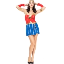 M-XXL Halloween Wonder Woman Costume Adult Female Captain Revenge Cosplay Alliance Performance Costume