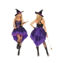 Plus size halloween halloween purple swallowtail witch costume witch costume ghost festival party uniform