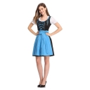 2022 European and American Halloween women's Bavarian national costumes German Oktoberfest costumes bar beer girl