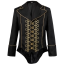 European and American new Halloween retro costumes short gold embroidered court tuxedo costumes