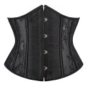 Lace shapewear breathable and comfortable short black court girdle waist clip corset waist belly corset for outer wear