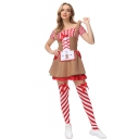 2022 new Halloween clown mud doll dress up Christmas cos stage performance beer costume gingerbread cosplay costume