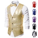 Men's vest sequins show dress jacket, nightclub Men's hostel