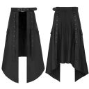 2023 new European and American dark rock punk series Gothic asymmetric half skirt men's clothing men's