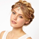 The same vintage elder brother flash diamond acrylic temperament hair accessories hair chain headwear hair chain headband