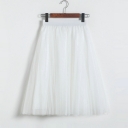 2023 spring and summer new mesh skirt sweet princess skirt big jai gauze skirt puffed skirt in the long skirt