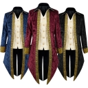 Men's steampunk medieval jacket Gothic Victorian Frock coat uniform