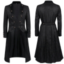 Europe and the United States medieval steampunk retro robe jacquard coat coat Victorian uniform medium length