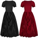 2023 new large size hot selling women's steampunk Gothic high and low network retro punk skirt