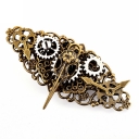 steampunk retro mechanical Victoria Skeleton Bird Bone Brooch Hairpin cosplay accessories