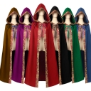 New Halloween men's and women's same style multi-color long cloak medieval church clergy loose dress cloak cloak