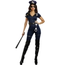 Halloween clothing European and American role -playing stage performance female police uniform game uniforms