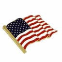 Hot -selling jewelry brooch American brooch World map drip oil alloy brooch