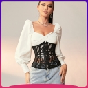 New product European and American beams, waist and waist with summer breathable mesh, slim wafer, small waist trendy corset