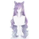 Original God Thundering Rain Keqing cosplay wig T color gradient big curls