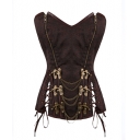 Retro-style waist-cinching vest, steampunk style, steel-boned shapewear, sexy tummy-control corset, court style.