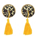 Sexy handmade self-adhesive Christmas fabric breast stickers