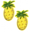 Cute Fruit Diamond Pineapple Nipple Stickers, Flat, Reusable, Universal Breast Stickers