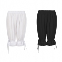 New arrivals for spring, summer, autumn and winter: European and American style solid color lace loose women's trousers, lantern pants, lace trim capri pants, plus size.