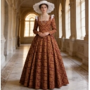 Italian Renaissance Costumes, Borgia Renaissance Queen's Gown, Medieval Dress