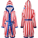 2025 Boxing Champion Rocky Balboa Boxing Suit American Stars and Stripes Robe