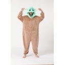 New arrival flannel cartoon animal one-piece pajamas
