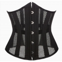 Sexy waist corset summer mesh breathable thin bottom abdomen shaping 26 fish bone outer wear waist corset for women